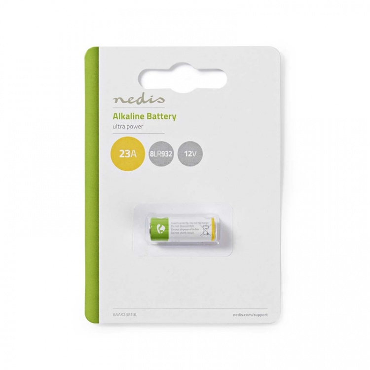 Nedis Alkaline Batteri 23A | 12 V DC | 8LR932 | 1-Pack Nedis Alkaline Batteri 23A | 12 V DC | 8LR932 | 1-Pack