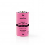 Nedis Litium Tionylklorid Batteri ER14250 | 3.6 V DC | Litium-Tionylklorid- | 1200 mAh | 1-Blister | ER14250 | Lödkabel | Rosa