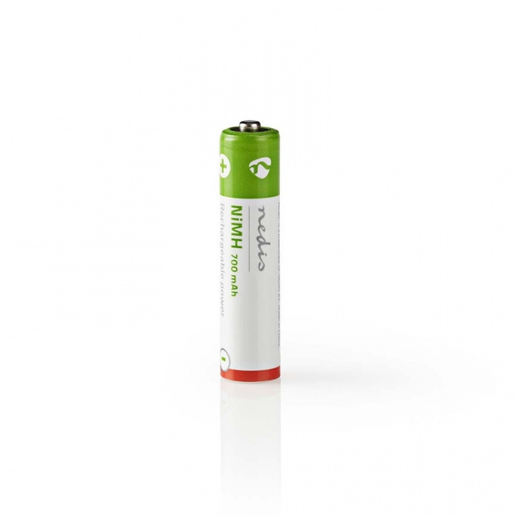 Nedis Laddningsbara Ni-MH-batteri AAA | 1.2 V DC | 700 mAh | Förladdad | 2-Pack Nedis Laddningsbara Ni-MH-batteri AAA | 1.2 V DC | 700 mAh | Förladdad | 2-Pack