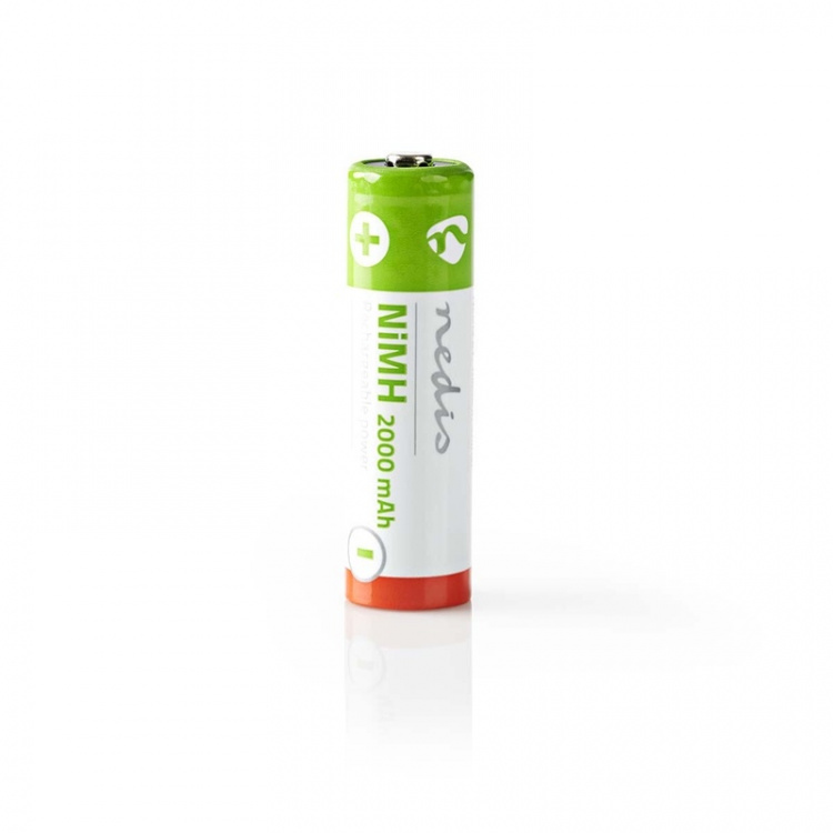Nedis Laddningsbara Ni-MH-batteri AA | 1.2 V DC | 2000 mAh | 4-Pack Nedis Laddningsbara Ni-MH-batteri AA | 1.2 V DC | 2000 mAh | 4-Pack