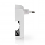 Nedis NiMH Batteriladdare AA / AAA | 1.2 V DC | Underhållsladdning | Euro / Typ C (CEE 7/16) | Batteritypsenergi: AA / AAA | Svart / Vit Nedis NiMH Batteriladdare AA / AAA | 1.2 V DC | Underhållsladdning | Euro / Typ C (CEE 7/16) | Batteritypsenergi: AA / AAA | Svart / Vit