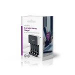 Nedis NiMH Batteriladdare AA / AAA | 1.2 V DC | Underhållsladdning | Euro / Typ C (CEE 7/16) | Batteritypsenergi: AA / AAA | Svart / Vit Nedis NiMH Batteriladdare AA / AAA | 1.2 V DC | Underhållsladdning | Euro / Typ C (CEE 7/16) | Batteritypsenergi: AA / AAA | Svart / Vit