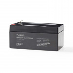 Nedis Uppladdningsbart blybatteri | Bly-syra | Uppladdningsbara | 12 V | 3200 mAh