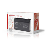 Nedis Uppladdningsbart blybatteri | Bly-syra | Uppladdningsbara | 12 V | 7200 mAh