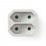Nedis Eluttag Splitter | Typ F (CEE 7/7) | 250 V AC 50 Hz | Fransk / Type C (CEE 7/16) | 250 V AC 50/60 Hz | 2.5 A | 1100 W | Vit Nedis Eluttag Splitter | Typ F (CEE 7/7) | 250 V AC 50 Hz | Fransk / Type C (CEE 7/16) | 250 V AC 50/60 Hz | 2.5 A | 1100 W | Vit