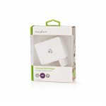 Nedis Väggladdare | 24 W | Snabbladdnings funktion | 4x 2.4 A | Antal utgångar: 4 | 4x USB-A | Utan kabel | Single Voltage Output | Vit