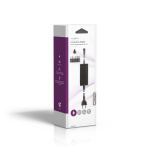 Nedis Universal nätadapter | 36 W | 5 - 15 V DC | 3.60 m | 2.4 A - 3.0 A A | 6 plug(s) | Svart