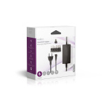 Nedis Universal nätadapter | 27 W | 3 - 12 V DC | 3.60 m | 2.25 A A | 6 plug(s) | Svart