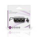 Nedis Universal DC Power Adapter | Biladapter | 150 W | Inspänning: 12 V DC | 12 V DC | Maximal utgångsström per port: 4.0 A | Svart