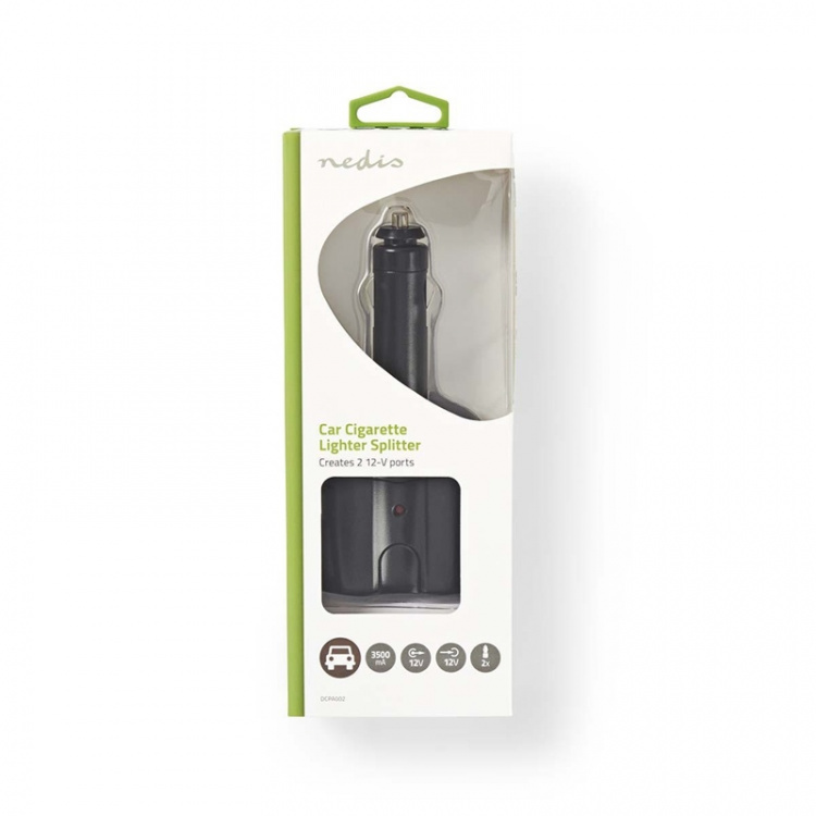 Nedis Universal DC Power Adapter | Biladapter | 120 W | Inspänning: 12 V DC | 12 V DC | Maximal utgångsström per port: 10 A | Svart