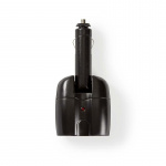 Nedis Universal DC Power Adapter | Biladapter | 120 W | Inspänning: 12 V DC | 12 V DC | Maximal utgångsström per port: 10 A | Svart