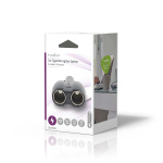 Nedis Universal DC Power Adapter | Biladapter | 120 W | Inspänning: 12 V DC | 12 V DC | Maximal utgångsström per port: 10 A | Svart