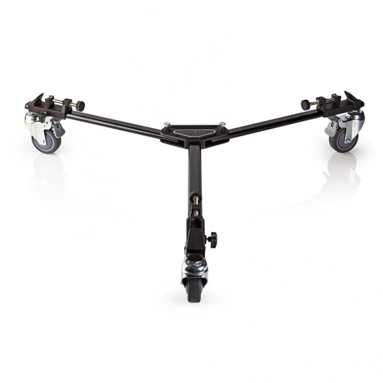 Nedis Tripod Dolly | Maximal lastkapacitet: 20.0 kg | Tripod diameter räckvidd: 29.0 mm | Resväska ingår | Benlås | Aluminium | Svart
