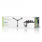 Nedis Tripod Dolly | Maximal lastkapacitet: 20.0 kg | Tripod diameter räckvidd: 29.0 mm | Resväska ingår | Benlås | Aluminium | Svart