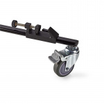 Nedis Tripod Dolly | Maximal lastkapacitet: 20.0 kg | Tripod diameter räckvidd: 29.0 mm | Resväska ingår | Benlås | Aluminium | Svart