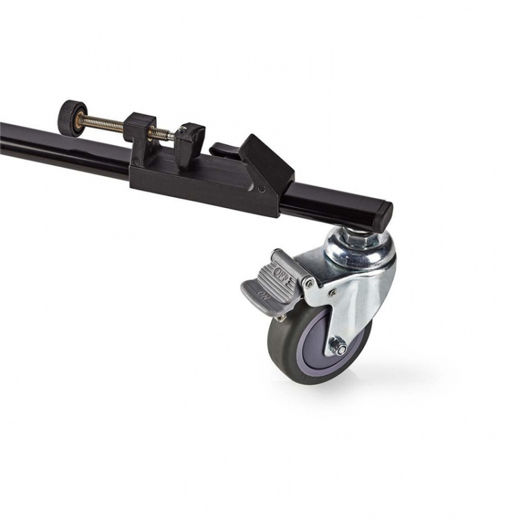 Nedis Tripod Dolly | Maximal lastkapacitet: 20.0 kg | Tripod diameter räckvidd: 29.0 mm | Resväska ingår | Benlås | Aluminium | Svart