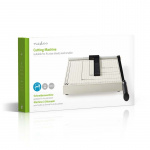 Nedis Dokumentförstörare | Max. skärstorlek: 210 x 297 mm | Typ av kniv: Metall | Metall | Svart / Vit