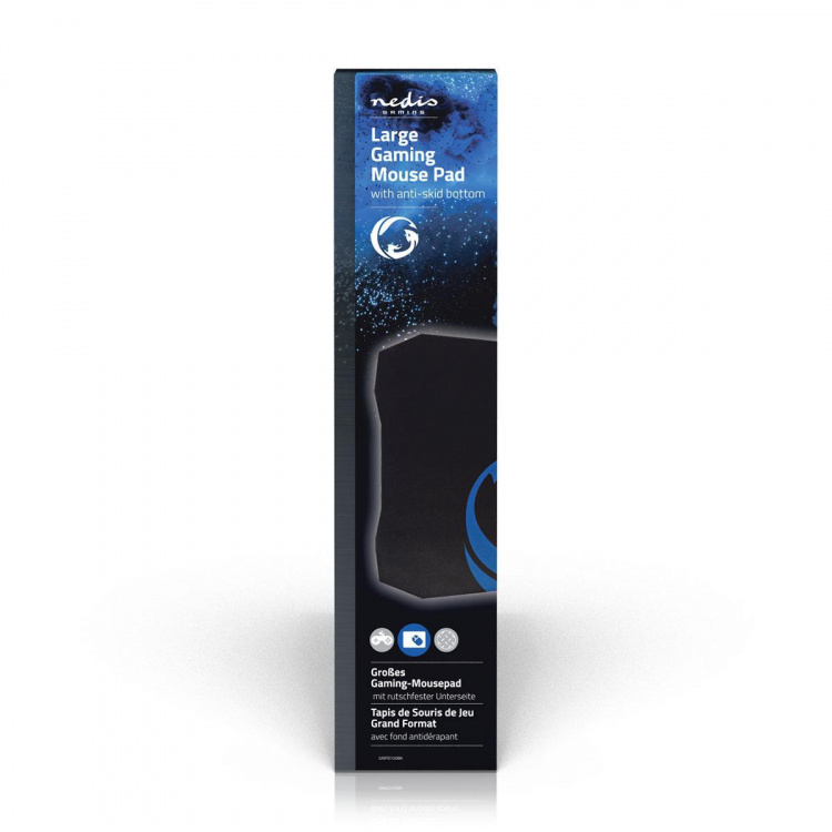 Nedis Gaming musmatta | Gummi / Mikrofiber | Svart