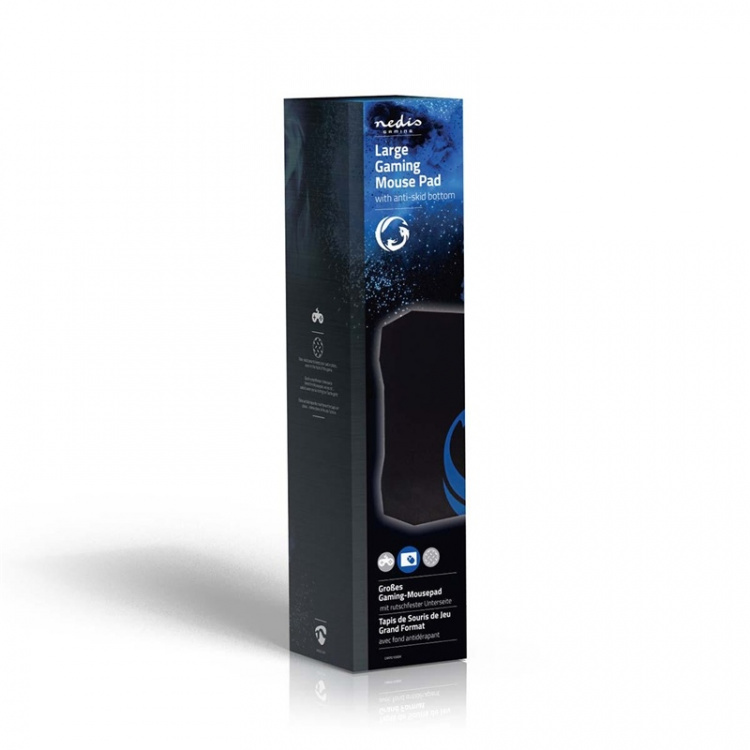 Nedis Gaming musmatta | Gummi / Mikrofiber | Svart