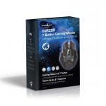 Nedis Gaming Mus | Trådbundet | 800 / 1200 / 1600 / 2400 dpi | Justerbar DPI | Antal knappar: 7 | Högerhänt | 1.50 m | LED