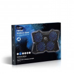 Kylare till bärbar speldator | 4 USB-drivna fläktar | 15-19 tum | USB, genomkopp