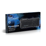 Nedis Trådat Gaming Tagentbord | USB 2.0 | Membrantangenter | LED | US International | US Layout | USB ström | Strömkabel längd: 1.50 m | Spel