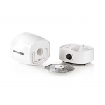 Nedis Luftfuktare | 110 W | Med sval och varm dimma | 5.5 l | Hygrometer | Timer | Lämplig för miljöer upp till: 50 m² | Grå / Vit