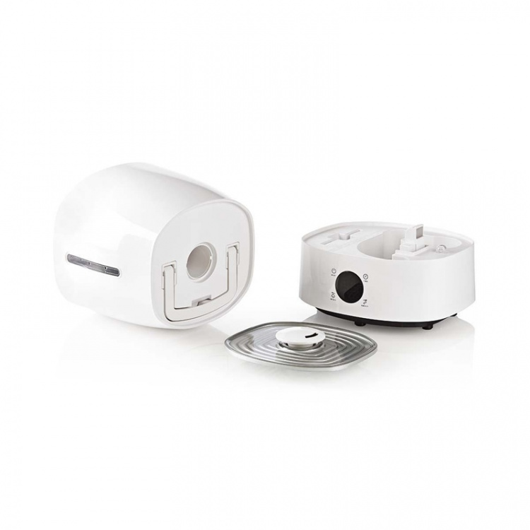 Nedis Luftfuktare | 110 W | Med sval och varm dimma | 5.5 l | Hygrometer | Timer | Lämplig för miljöer upp till: 50 m² | Grå / Vit