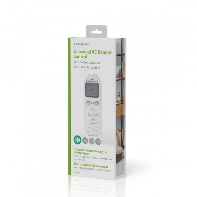 Nedis Universalfjärrkontroll för luftkonditioneringsapparater med delad enhet | Programmeringsfunktioner | 2x AAA/LR03