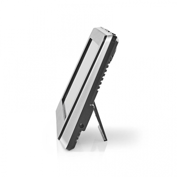 Nedis Väderstation | Inomhus & utomhus | Inklusive trådlös vädersensor | Väderprognos | Tidsdisplay | LCD | Alarmklockfunktion