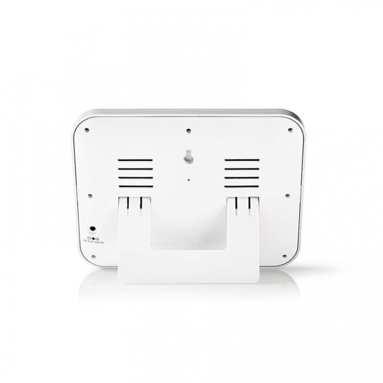 Nedis Väderstation | Inomhus & utomhus | Inklusive trådlös vädersensor | Väderprognos | Tidsdisplay | LCD | Alarmklockfunktion