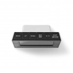 Nedis Väderstation | Inomhus & utomhus | Inklusive trådlös vädersensor | Väderprognos | Tidsdisplay | LED | Alarmklockfunktion