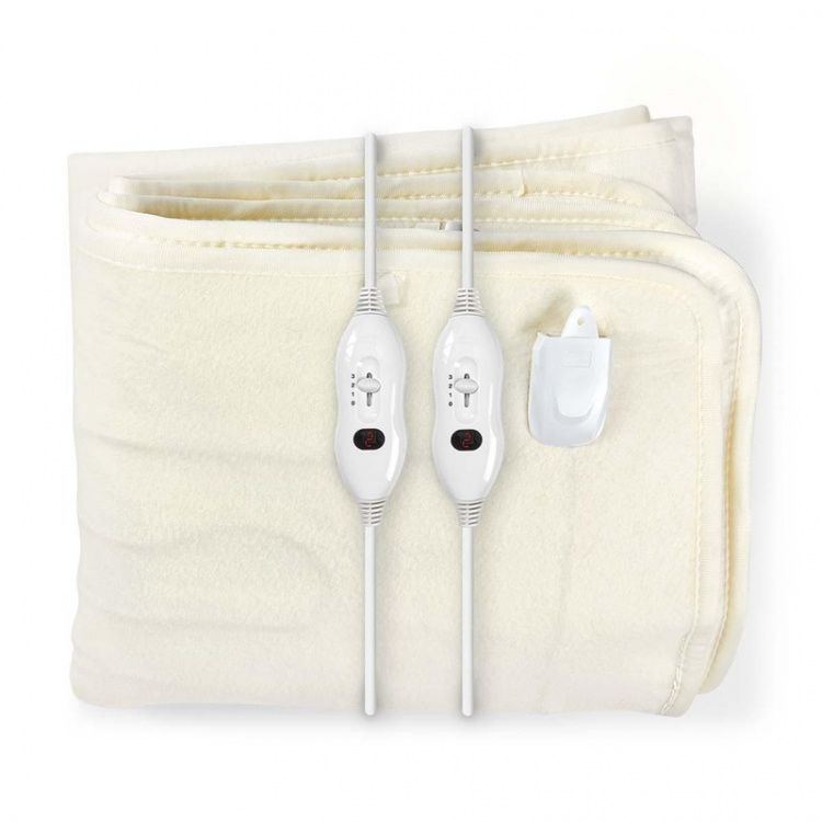 Nedis Elektrisk Filt | Filt | 2 Personer | 160 x 140 cm | 3 Värmeinställningar | Tvättbar | Överhettningsskydd | Polyester Nedis Elektrisk Filt | Filt | 2 Personer | 160 x 140 cm | 3 Värmeinställningar | Tvättbar | Överhettningsskydd | Polyester