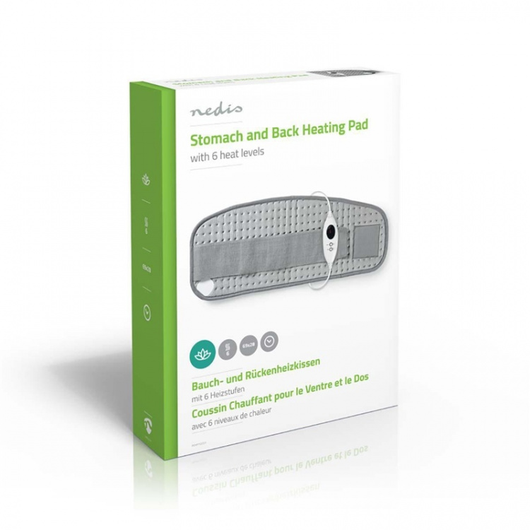 Nedis Värmedyna | Mage och tillbaka | 6 Värmeinställningar | Överhettningsskydd | Tvättbar