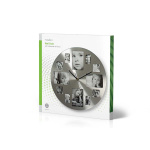 Nedis Väggklocka | Diameter: 400 mm | Metall | Silver