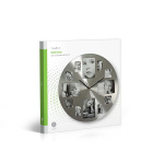 Nedis Väggklocka | Diameter: 400 mm | Metall | Silver