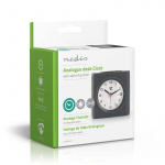 Nedis Analog skrivbords alarmklocka | Snooze-funktion | Bakgrundsbelysning | Grå / Vit