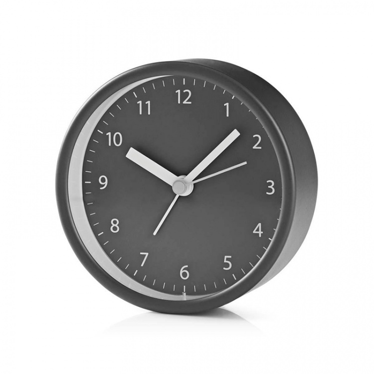 Nedis Analog skrivbords alarmklocka | Snooze-funktion | Grå