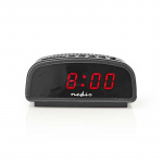 Nedis Digital skrivbords alarmklocka | LED | Snooze-funktion | Svart