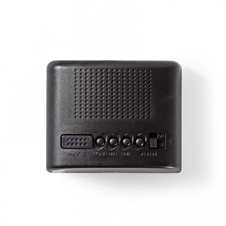 Nedis Digital skrivbords alarmklocka | LED | Snooze-funktion | Svart