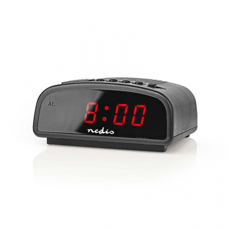 Nedis Digital skrivbords alarmklocka | LED | Snooze-funktion | Svart