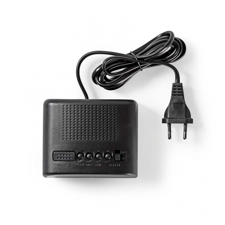 Nedis Digital skrivbords alarmklocka | LED | Snooze-funktion | Svart
