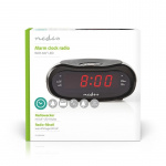Nedis Digital klockradio | LED | AM / FM | Snooze-funktion | Sov timer | Antal alarm: 2 | Svart Nedis Digital klockradio | LED | AM / FM | Snooze-funktion | Sov timer | Antal alarm: 2 | Svart