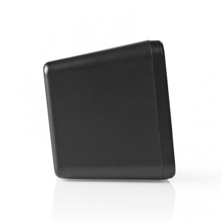 Nedis Digital klockradio | LED | 1x 3.5 mm Audio Input | Tidsprojektion | AM / FM | Snooze-funktion | Sov timer | Antal alarm: 2 | Svart