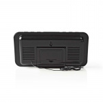 Nedis Digital klockradio | LED | 1x 3.5 mm Audio Input | Tidsprojektion | AM / FM | Snooze-funktion | Sov timer | Antal alarm: 2 | Svart