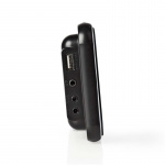 Nedis Digital klockradio | LED | 1x 3.5 mm Audio Input | Tidsprojektion | AM / FM | Snooze-funktion | Sov timer | Antal alarm: 2 | Svart