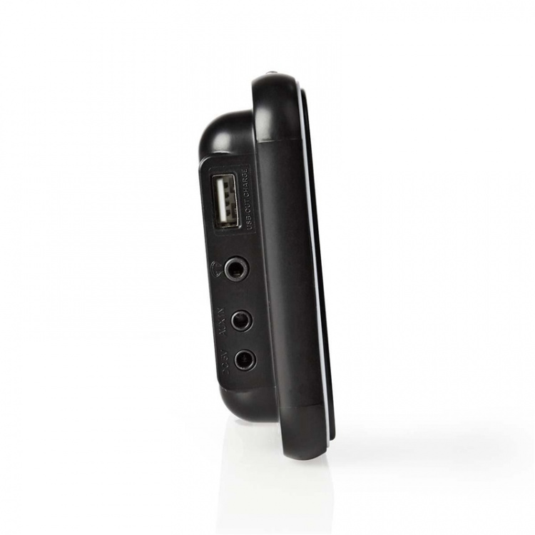 Nedis Digital klockradio | LED | 1x 3.5 mm Audio Input | Tidsprojektion | AM / FM | Snooze-funktion | Sov timer | Antal alarm: 2 | Svart