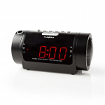 Nedis Digital klockradio | LED | Tidsprojektion | AM / FM | Snooze-funktion | Sov timer | Antal alarm: 2 | Svart Nedis Digital klockradio | LED | Tidsprojektion | AM / FM | Snooze-funktion | Sov timer | Antal alarm: 2 | Svart