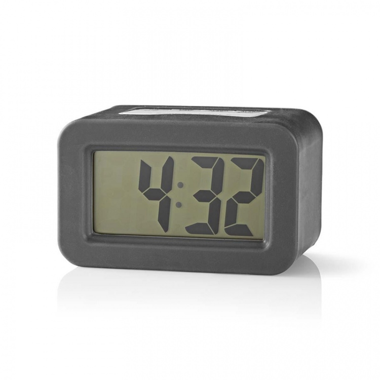 Nedis Digital skrivbords alarmklocka | Bakgrundsbelysning LCD | 3.5 cm | Bakgrundsbelysning | Snooze-funktion | Nej | Grå / Vit