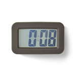 Nedis Digital skrivbords alarmklocka | Bakgrundsbelysning LCD | 3.5 cm | Bakgrundsbelysning | Snooze-funktion | Nej | Grå / Vit
